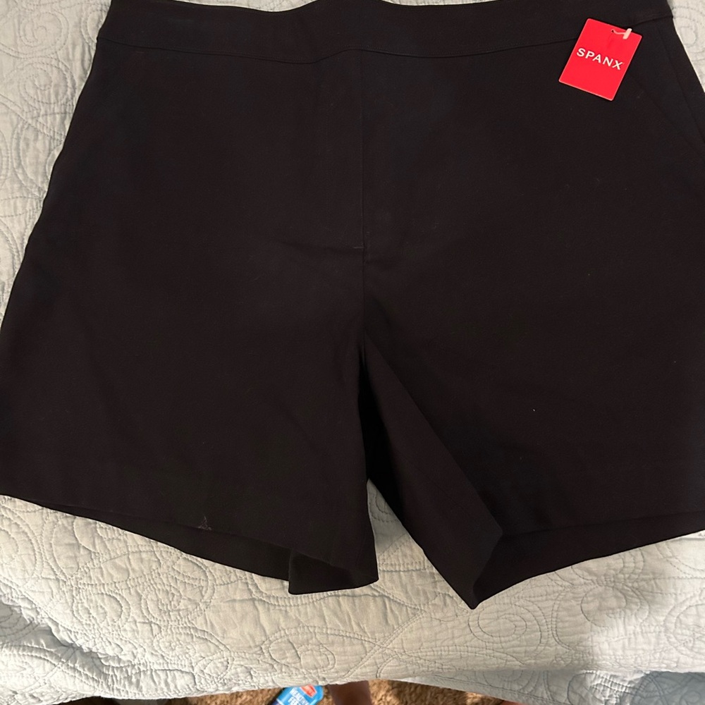SPANX Women's High Waist Black Shorts